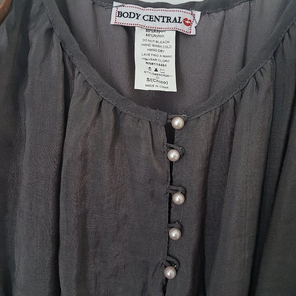 Body Central Multi-colored dress with belt - S - Picture 3 of 6